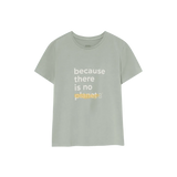 Camiseta Underlined Light Moss - ECRU