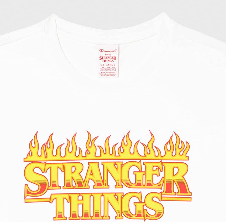 Camiseta Unisex Champion x Stranger Things - ECRU