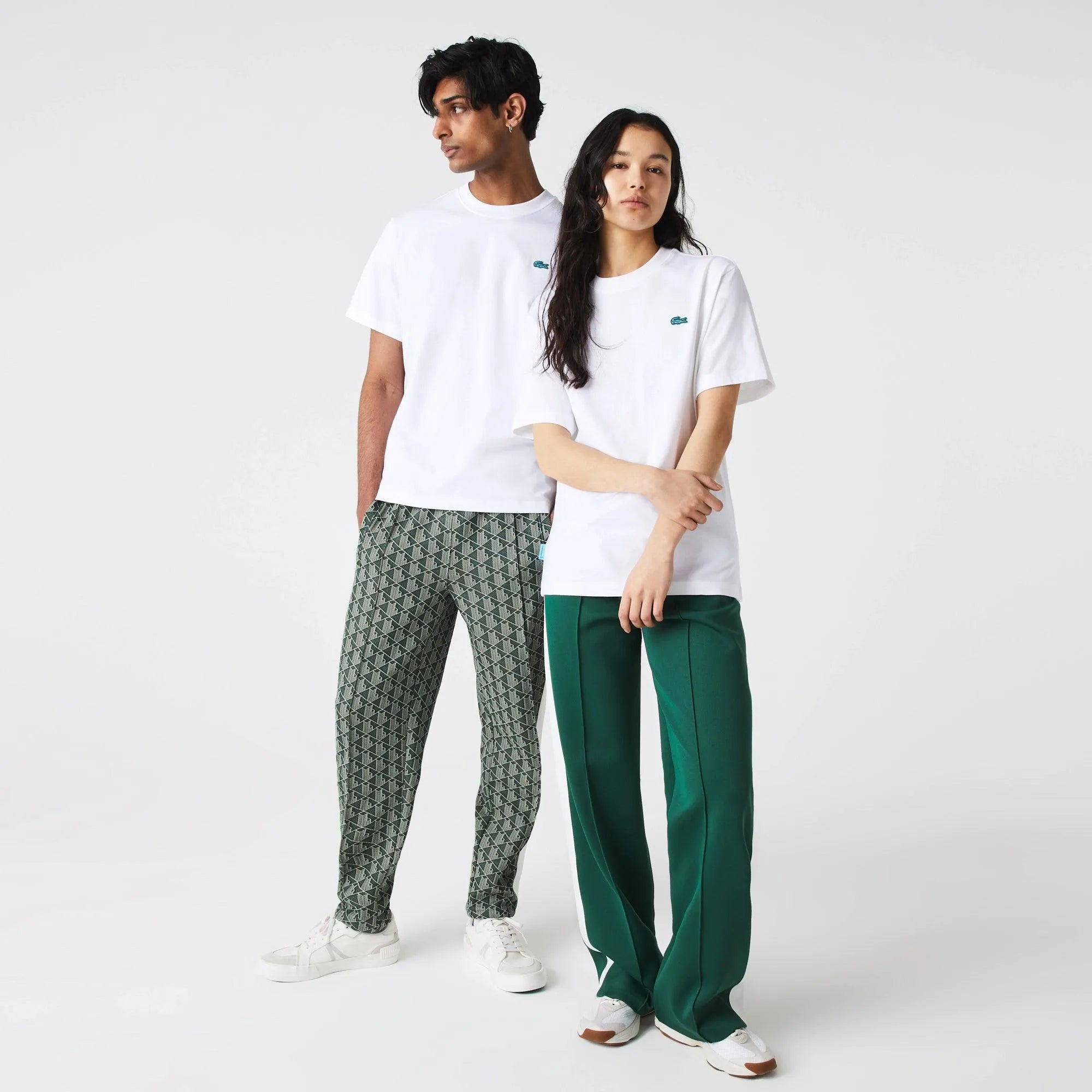 Camiseta unisex Lacoste L!VE en algodón - ECRU