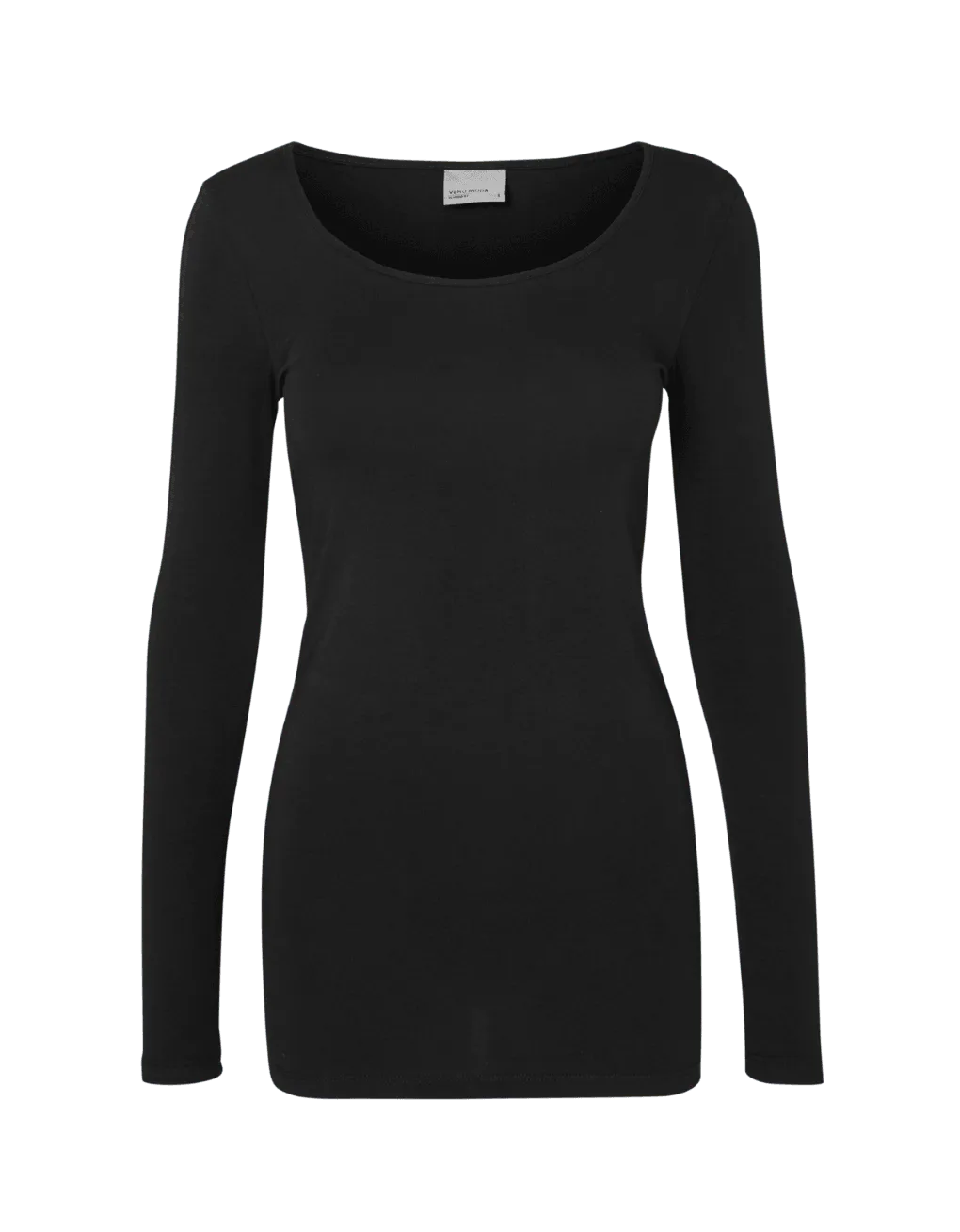 Camiseta Vero Moda Manga Larga Maxi Black - ECRU