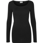 Camiseta Vero Moda Manga Larga Maxi Black - ECRU