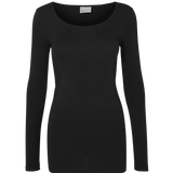 Camiseta Vero Moda Manga Larga Maxi Black - ECRU