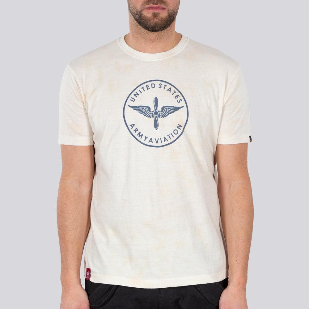 Camiseta Vintage Aviation - ECRU