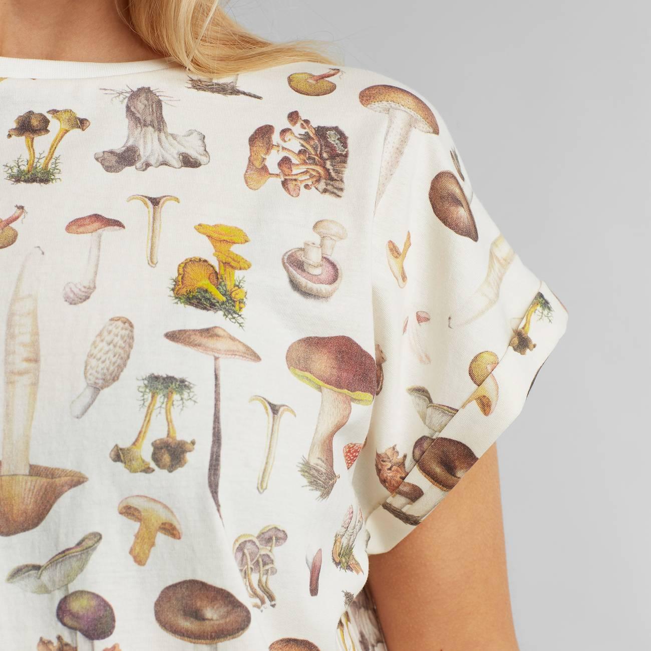 Camiseta Visby Mushrooms Off-White - ECRU