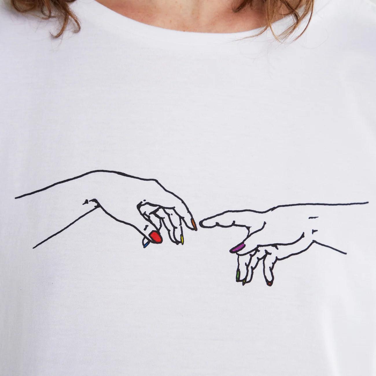 Camiseta Visby Pride Hands - ECRU