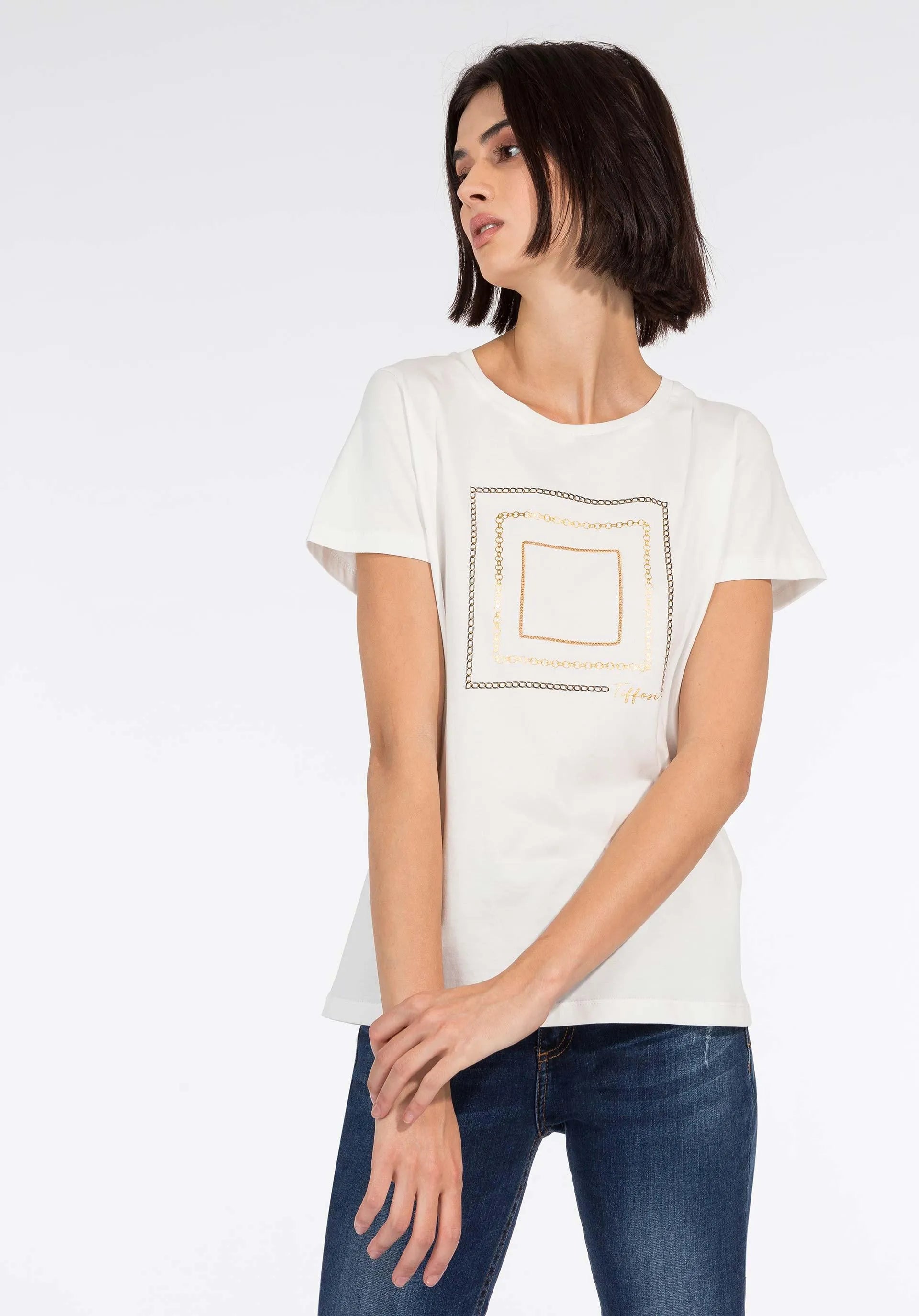 Camiseta Yale - ECRU