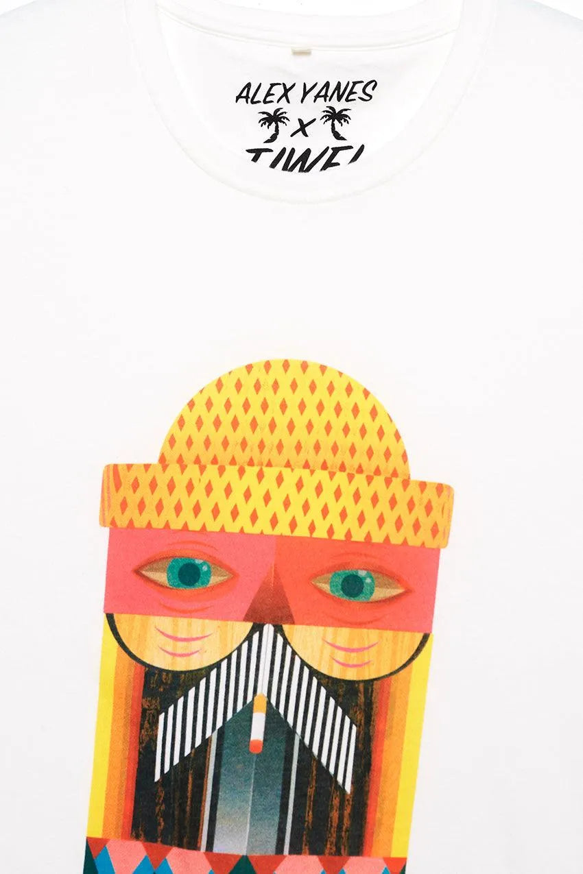 Camiseta Yanmask By Alex Yanes - ECRU