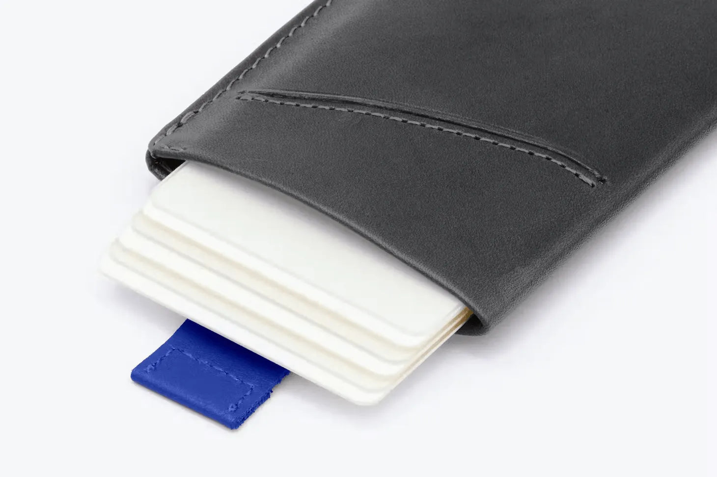 Card Sleeve Charcoal Cobalt - ECRU