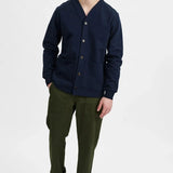 Cardigan Aksam French Terry Sky Captain - ECRU