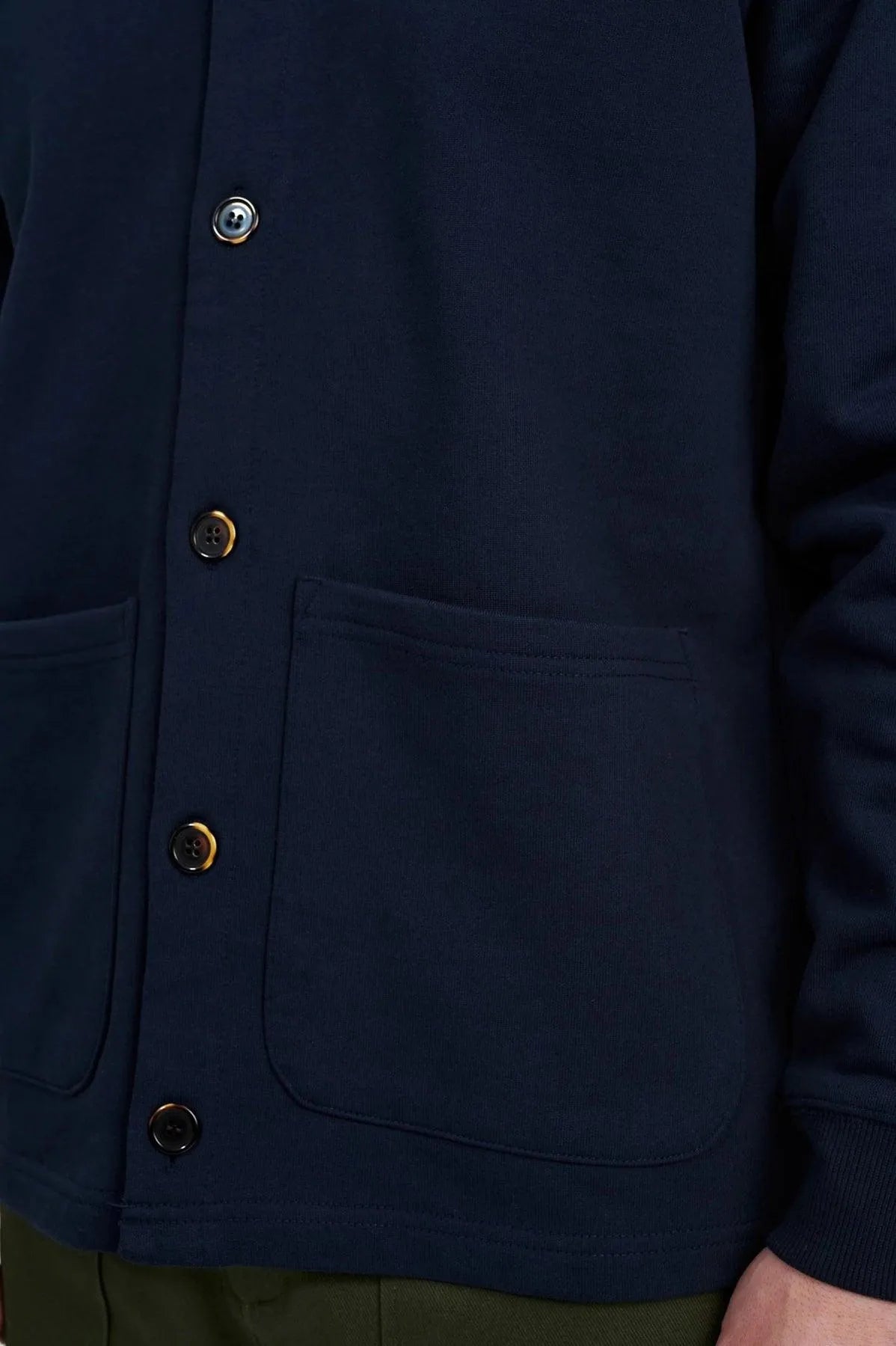 Cardigan Aksam French Terry Sky Captain - ECRU