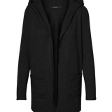 Cardigan Doffy Hood Black - ECRU