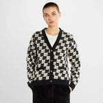 Cardigan Iggesund Pepita Cats Oat White - ECRU