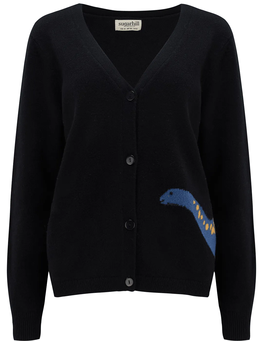 Cárdigan Jennifer Negro, Dino Pop - ECRU