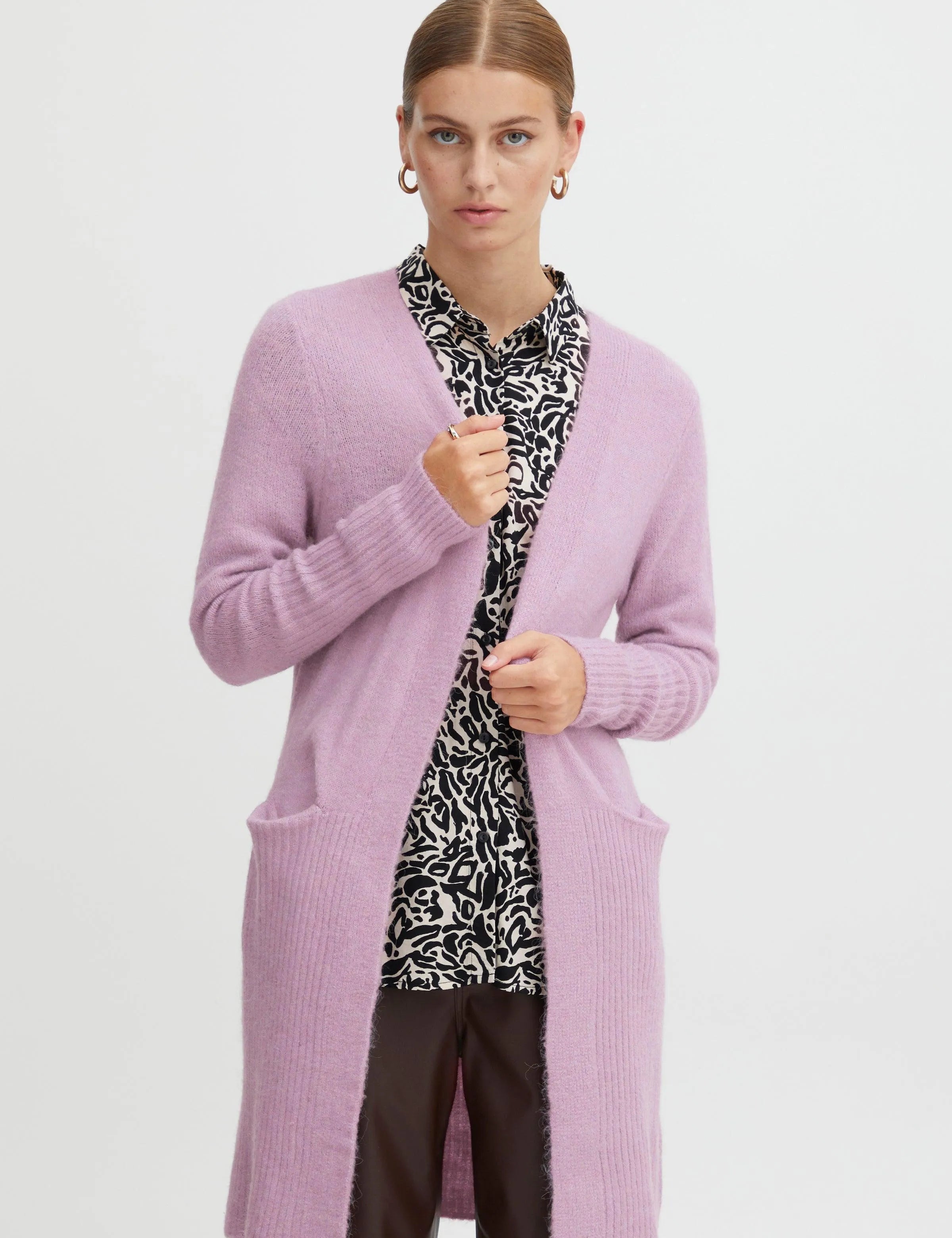 Cardigan Kamara Smoky Grape - ECRU