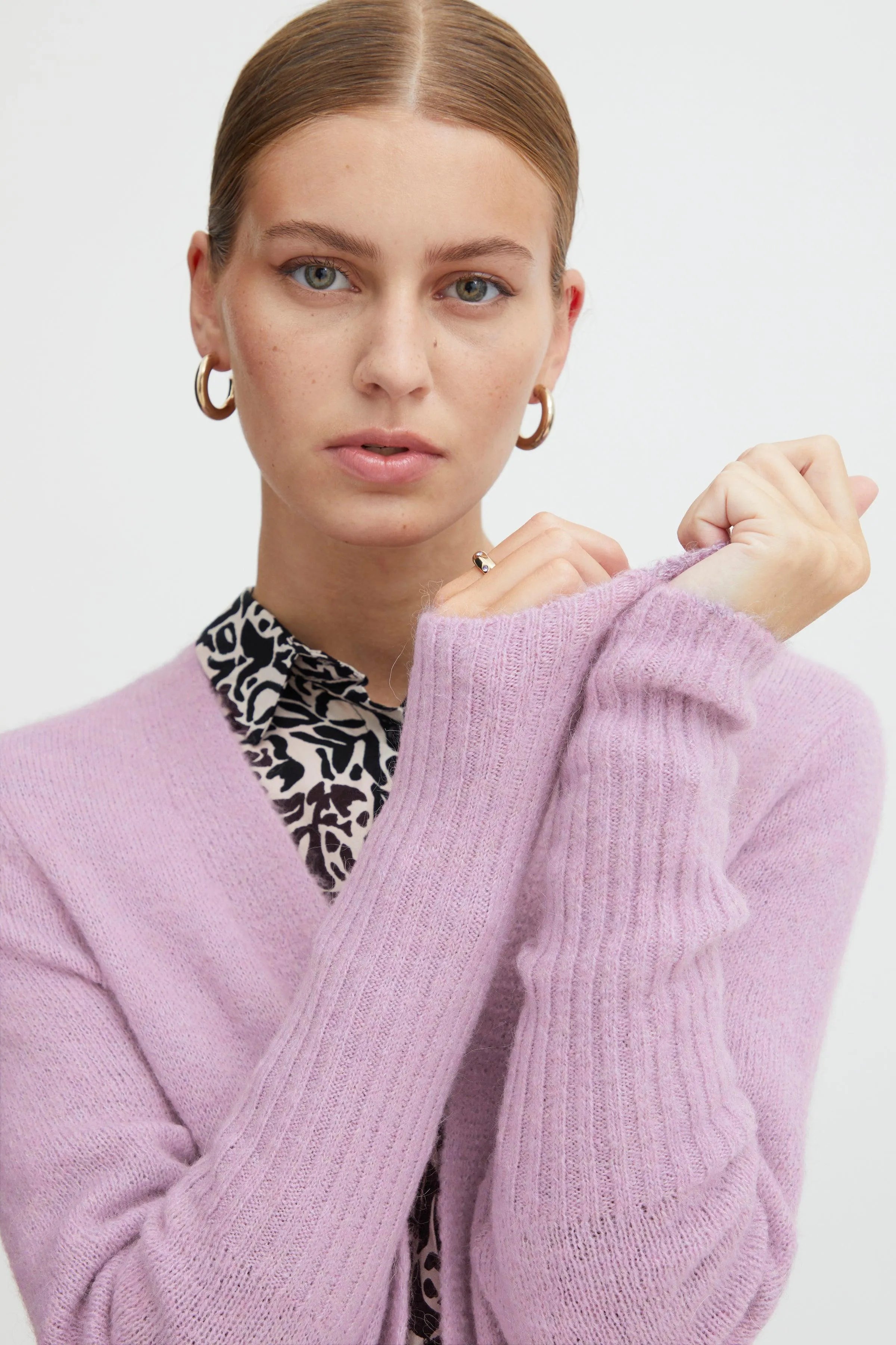 Cardigan Kamara Smoky Grape - ECRU