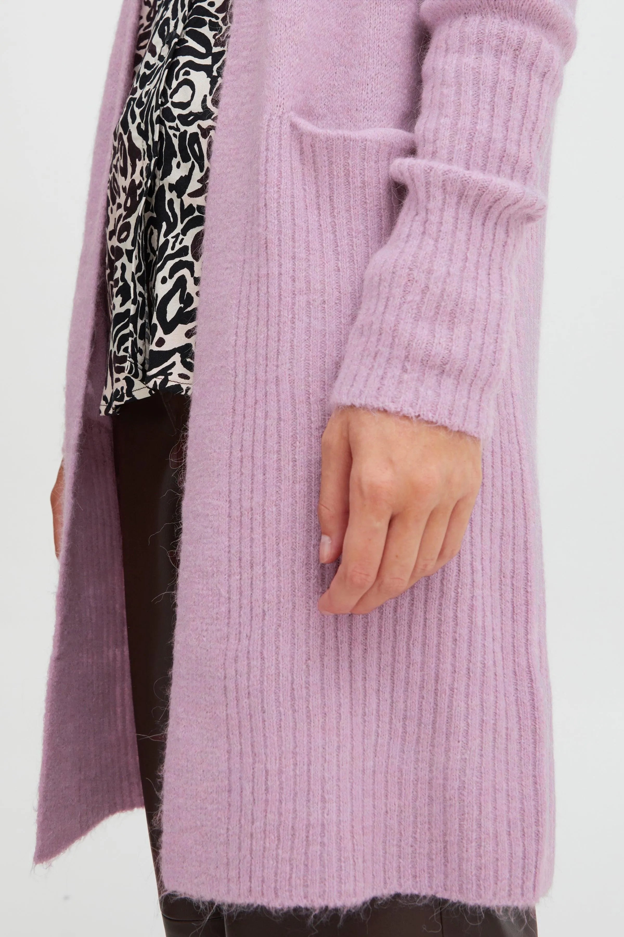 Cardigan Kamara Smoky Grape - ECRU