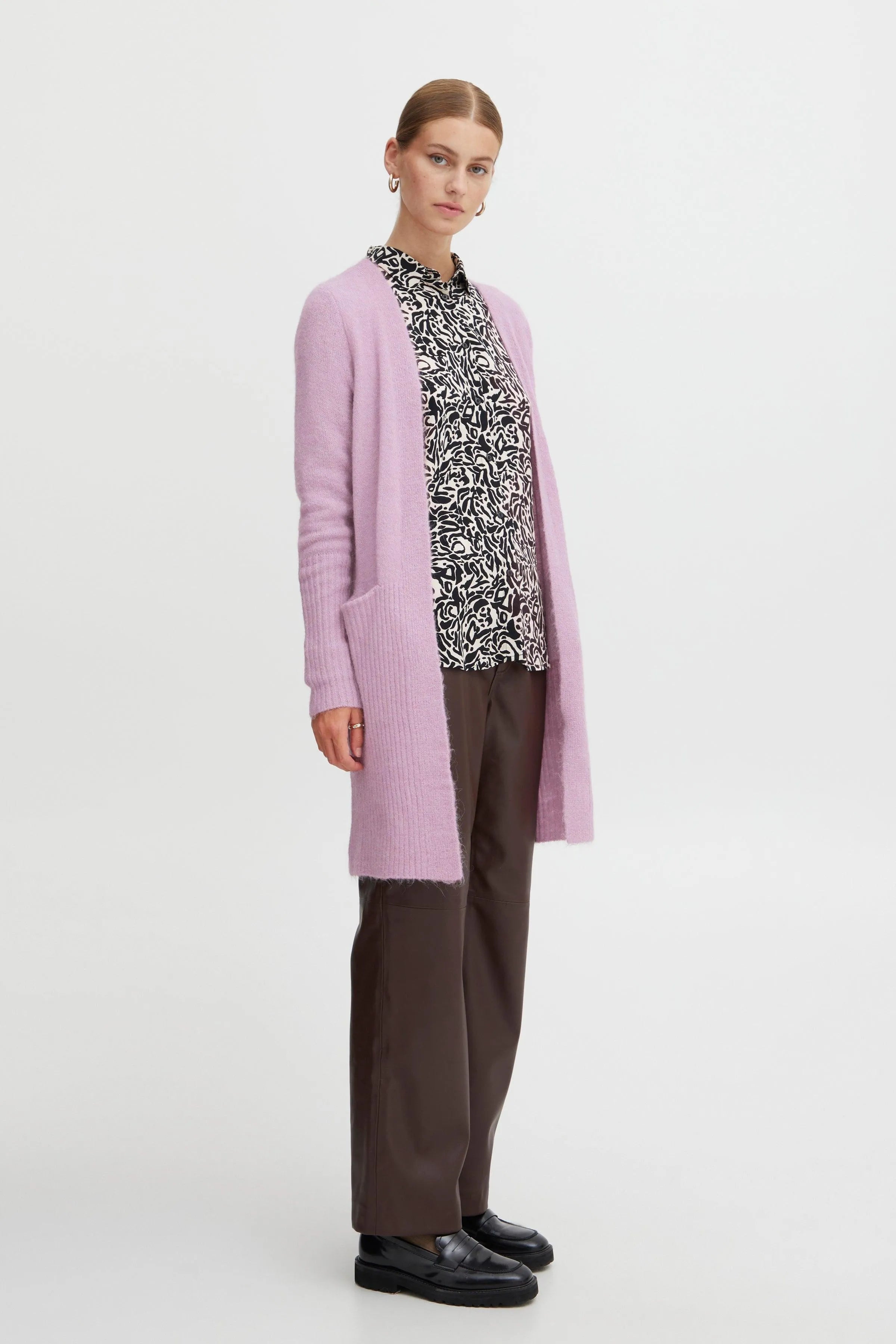 Cardigan Kamara Smoky Grape - ECRU