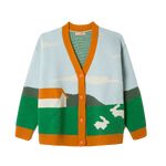 Cardigan Oversize Paisaje - ECRU