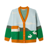 Cardigan Oversize Paisaje - ECRU