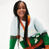 Cardigan Oversize Paisaje - ECRU