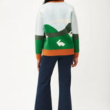 Cardigan Oversize Paisaje - ECRU