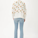 Cardigan Pompones Cerezas - ECRU