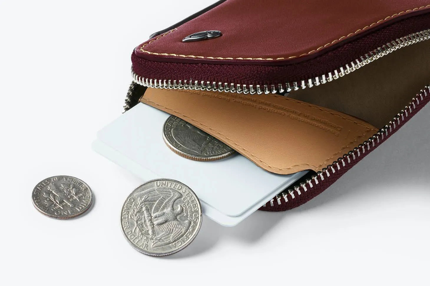 Cartera Card Pocket Red Earth - ECRU