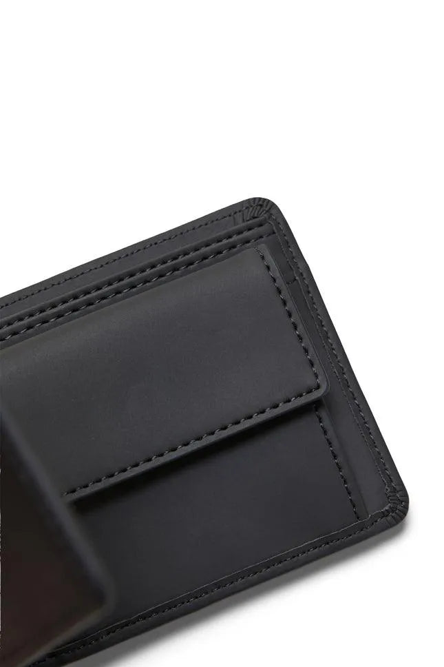 Cartera Rains Folded Wallet Negro - ECRU