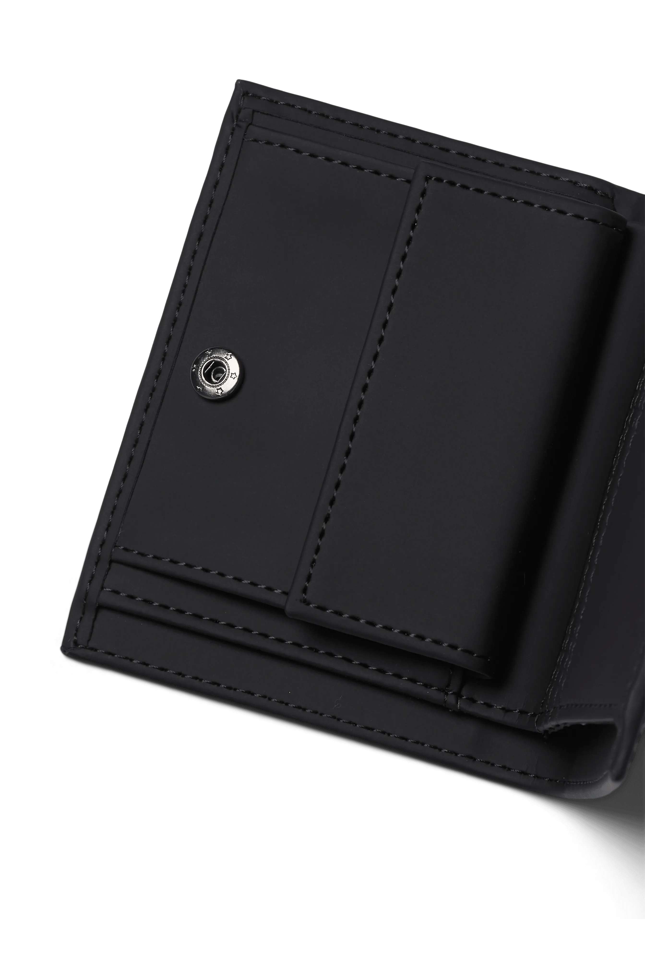 Cartera Rains Folded Wallet Negro; - ECRU