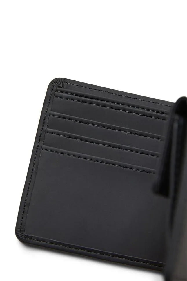 Cartera Rains Folded Wallet Negro - ECRU