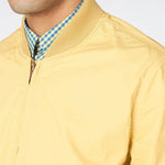 Cazadora bomber amarillo lavado - ECRU