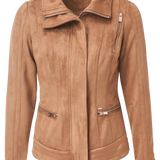 Cazadora de Ante con Cuello - ECRU