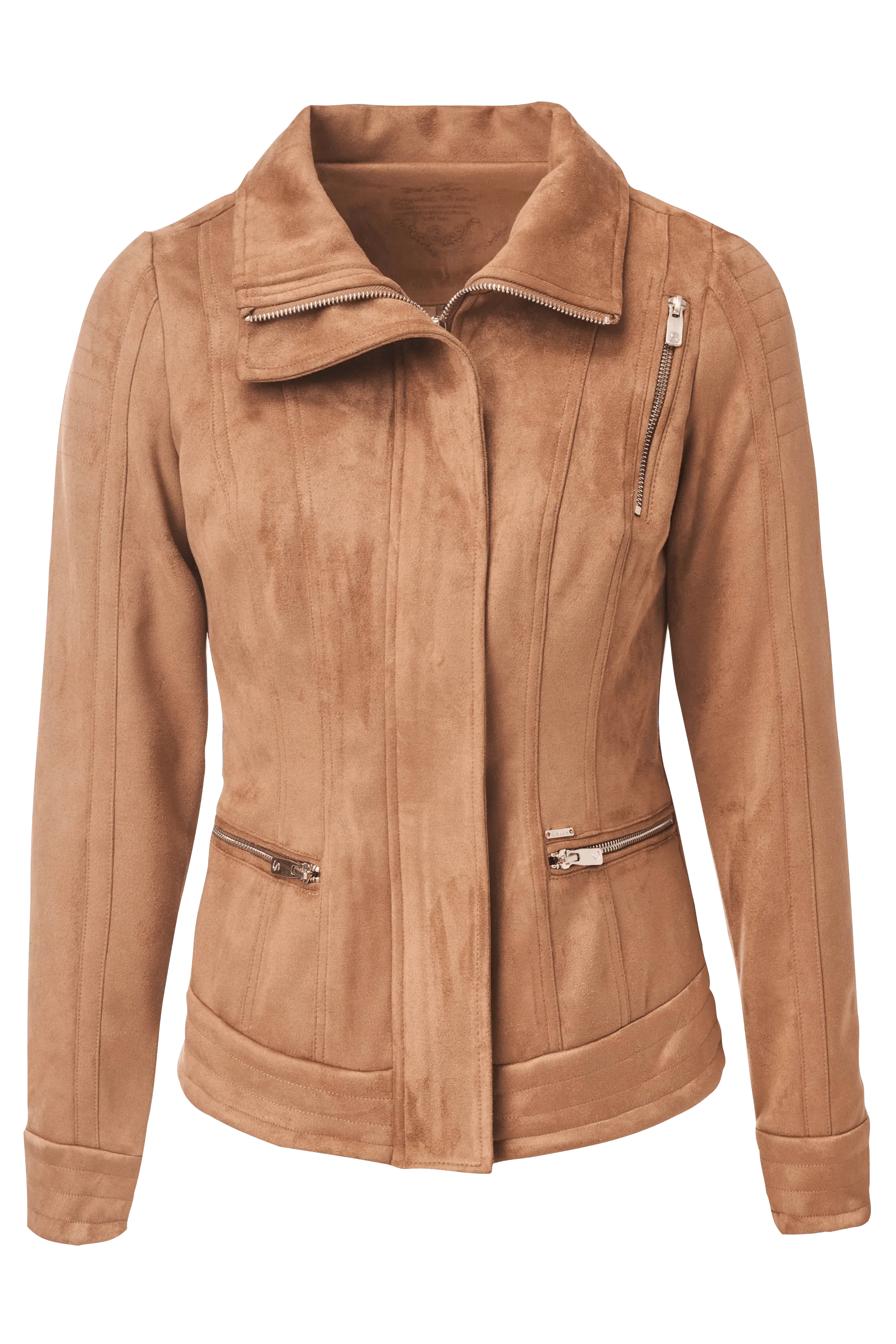 Cazadora de Ante con Cuello - ECRU