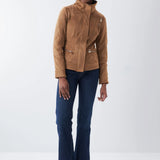 Cazadora de Ante con Cuello - ECRU