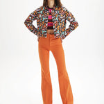 Cazadora estampada vaquera - ECRU