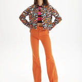 Cazadora estampada vaquera - ECRU