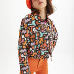 Cazadora estampada vaquera - ECRU