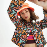 Cazadora estampada vaquera - ECRU