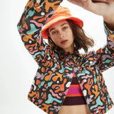 Cazadora estampada vaquera - ECRU