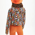 Cazadora estampada vaquera - ECRU