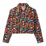 Cazadora estampada vaquera - ECRU