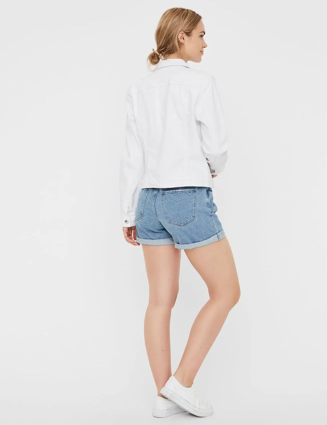 Cazadora Vaquera Blanca - ECRU