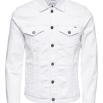 Cazadora Vaquera Blanca Coin - ECRU