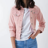 Cazadora vaquera con teñido - ECRU