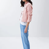 Cazadora vaquera con teñido - ECRU