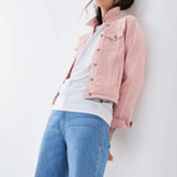 Cazadora vaquera con teñido - ECRU