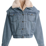 Cazadora vaquera oversize multifunción - ECRU