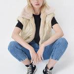 Cazadora vaquera oversize multifunción - ECRU