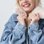 Cazadora vaquera oversize multifunción - ECRU