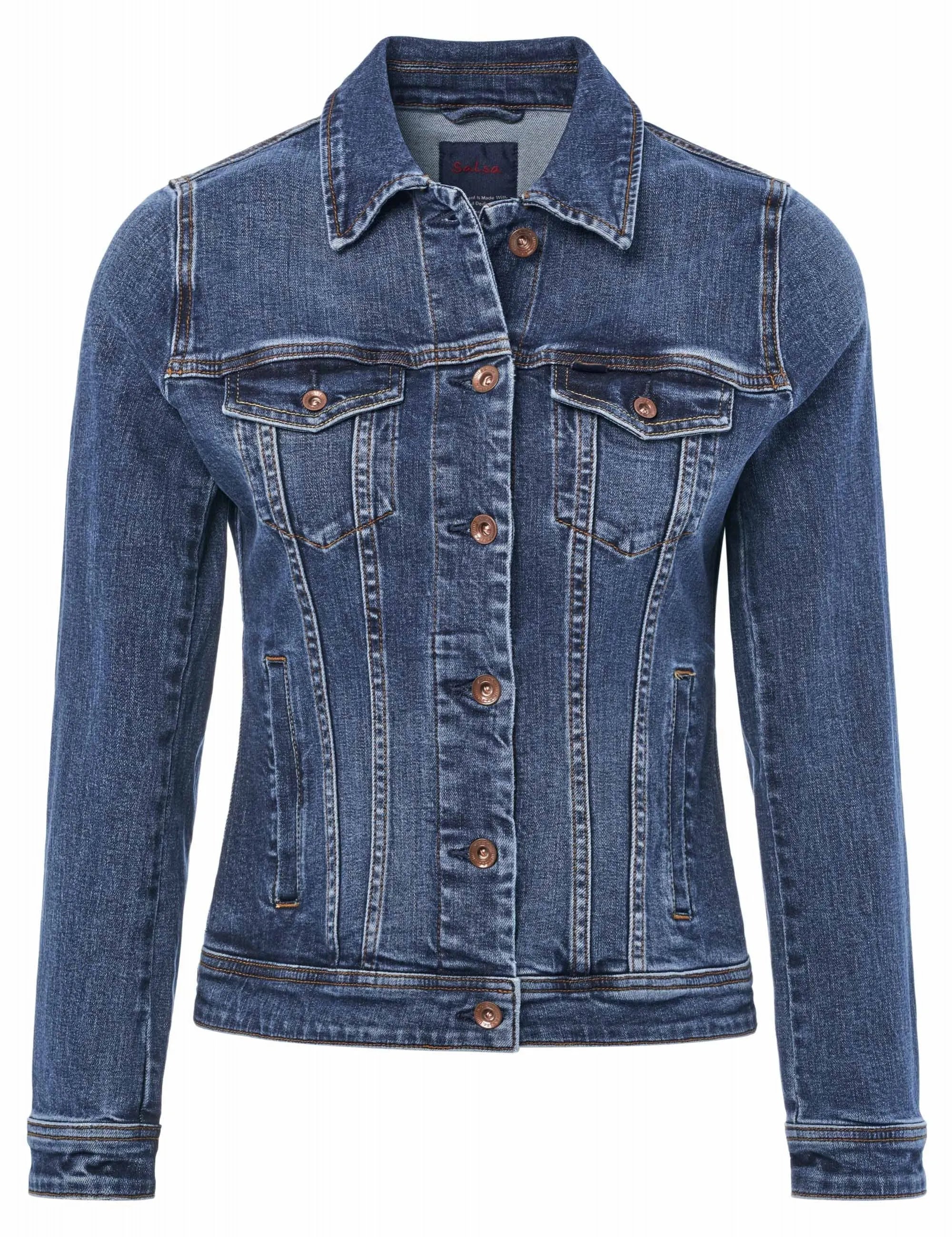 Cazadora vaquera slim fit - ECRU